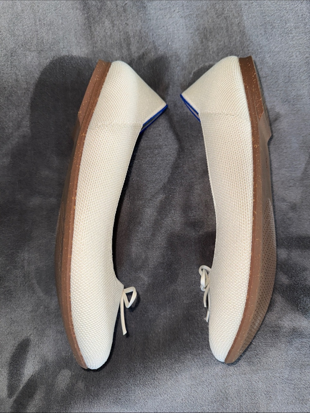 Rothy’s The Ballet Flat Gardenia Ivory Bow Knit Flats Size 10 - Picture 4 of 10